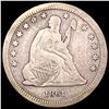 Image 1 : 1861 Seated Liberty Quarter NICELY CIRCULATED