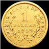 Image 2 : 1849 Rare Gold Dollar CLOSELY UNCIRCULATED