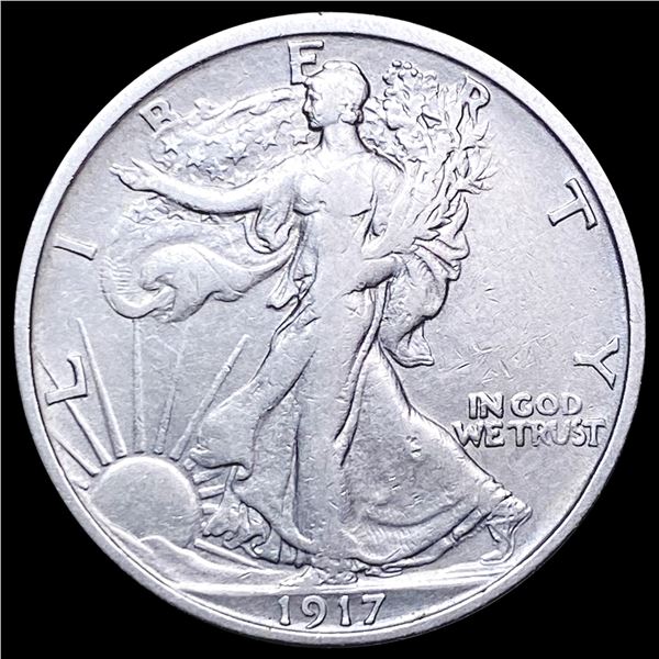 1917-S Walking Liberty Half Dollar NEARLY UNCIRCULATED