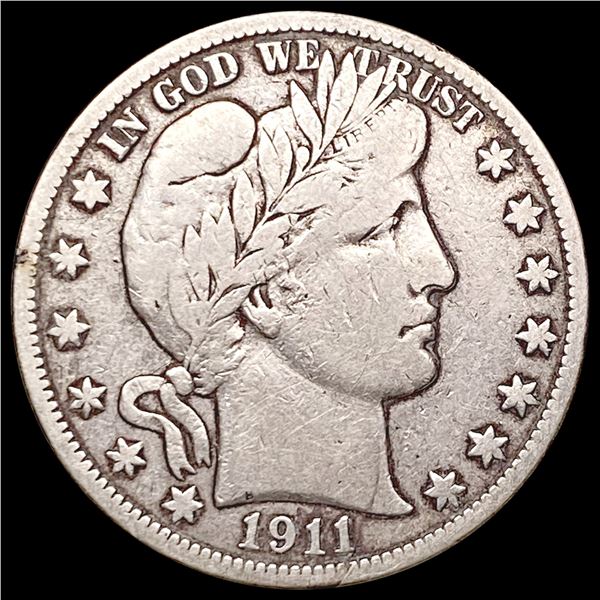 1911-S Barber Half Dollar LIGHTLY CIRCULATED