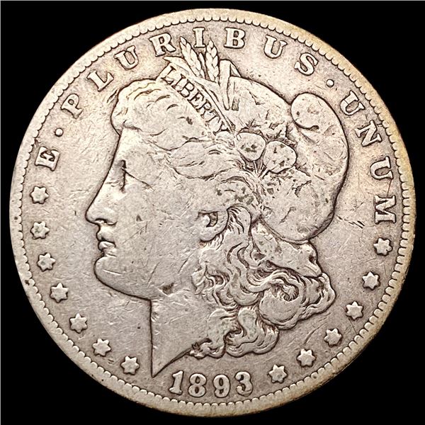 1893-CC Morgan Silver Dollar NICELY CIRCULATED