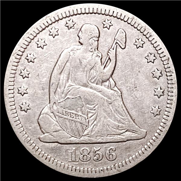 1856 Seated Liberty Quarter LIGHTLY CIRCULATED