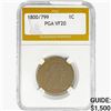 1800/799 Draped Bust Large Cent PGA VF20