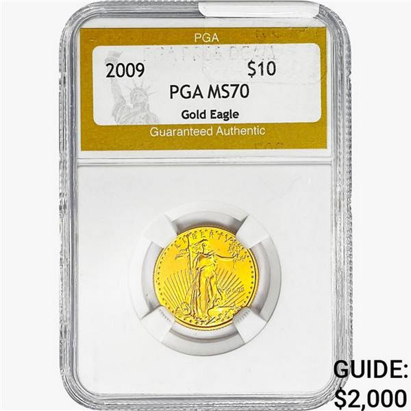 2009 1/4oz Gold $10 Eagle PGA MS70