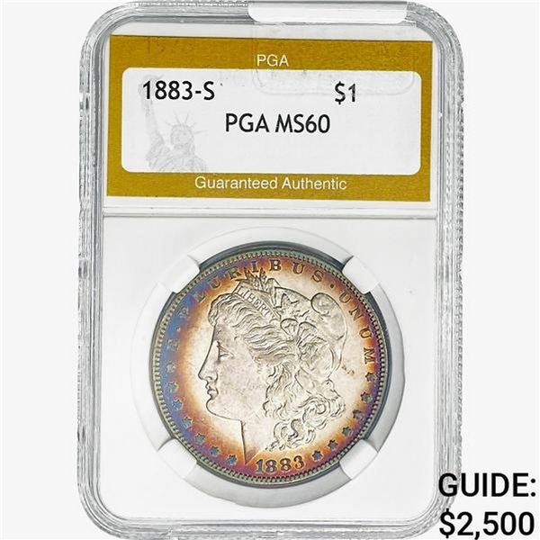 1883-S Morgan Silver Dollar PGA MS60