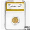 Image 1 : 1874 Seated Liberty Dime PGA PR65 CAMEO