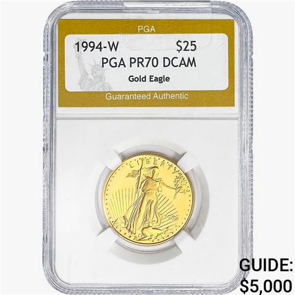 1994-W 1/2oz Gold $25 Eagle PGA PR70 DCAM