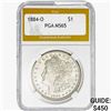 1884-O Morgan Silver Dollar PGA MS65