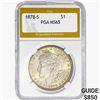 1878-S Morgan Silver Dollar PGA MS65