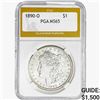 1890-O Morgan Silver Dollar PGA MS65