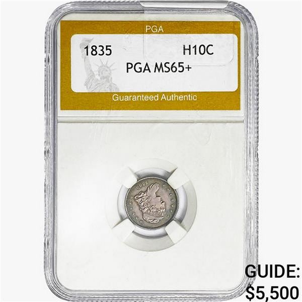 1835 Capped Bust Half Dime PGA MS65+