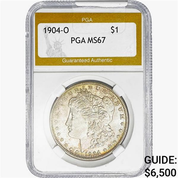 1904-O Morgan Silver Dollar PGA MS67