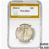1920-D Walking Liberty Half Dollar PGA MS62