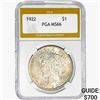 1922 Silver Peace Dollar PGA MS66