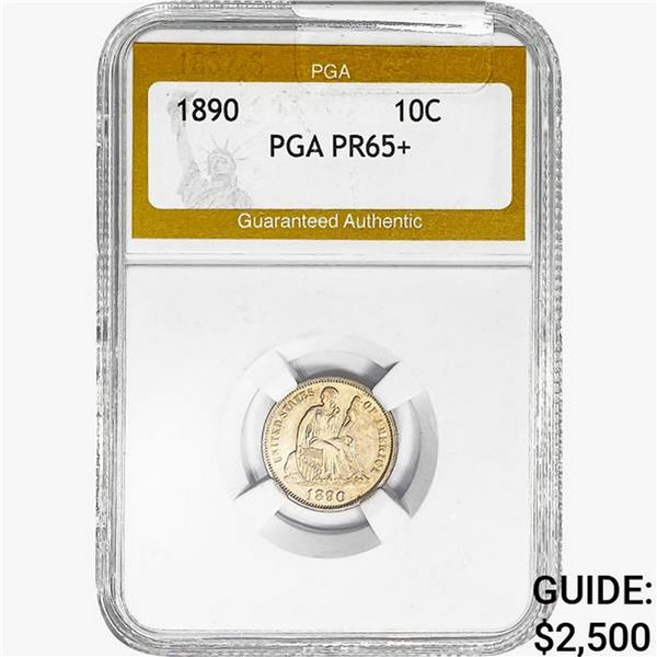 1890 Seated Liberty Dime PGA PR65+