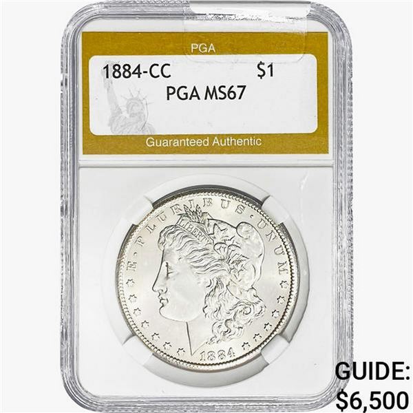 1884-CC Morgan Silver Dollar PGA MS67