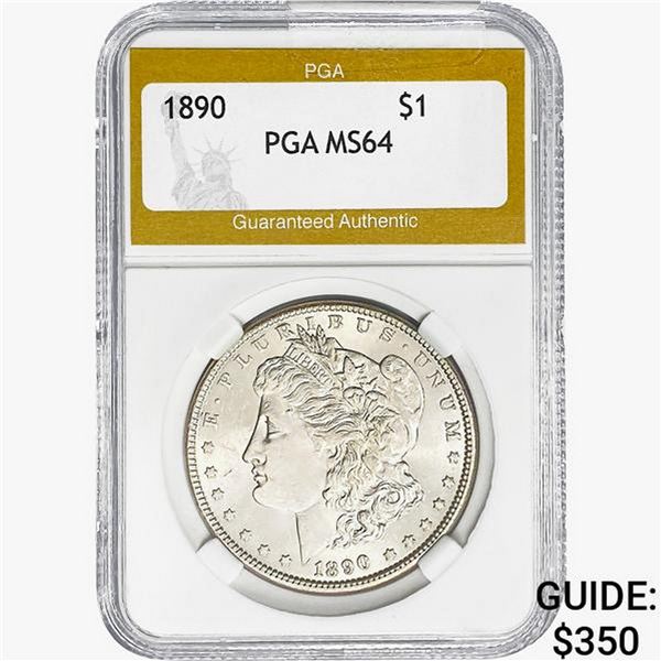 1890 Morgan Silver Dollar PGA MS64