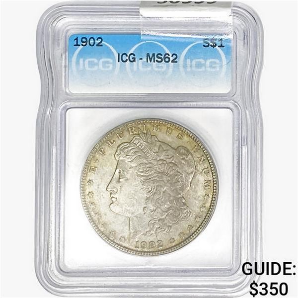 1902 Morgan Silver Dollar ICG MS62