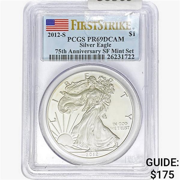 2012-S Silver Eagle PCGS PR69 DCAM