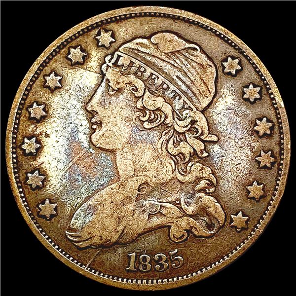 1835 Capped Bust Quarter LIGHTLY CIRCULATED