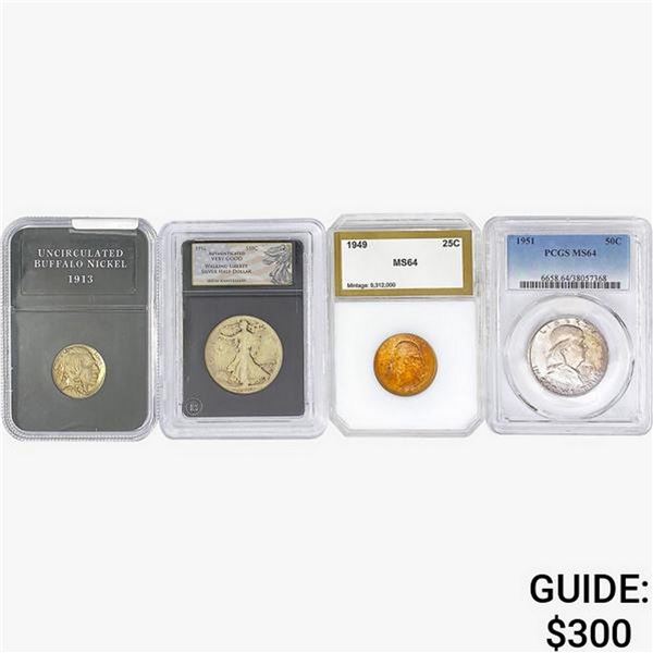 [4]1913-1951 Asstd. U.S. Coins 5C-50C