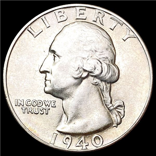 1940-D Washington Silver Quarter UNCIRCULATED