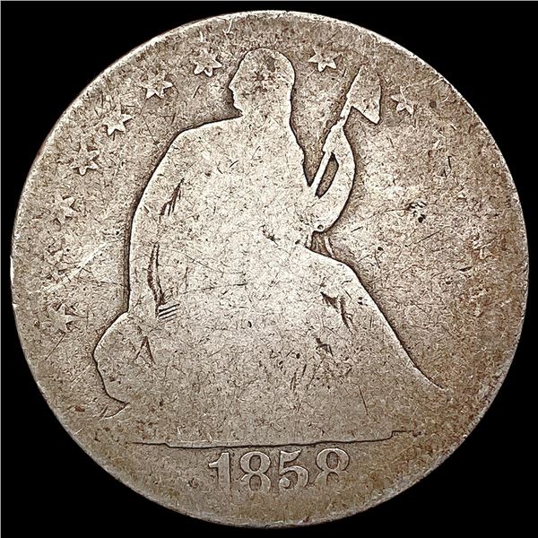 1858-O Seated Liberty Half Dollar NICELY CIRCULATED