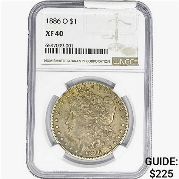 1886-O Morgan Silver Dollar NGC XF40