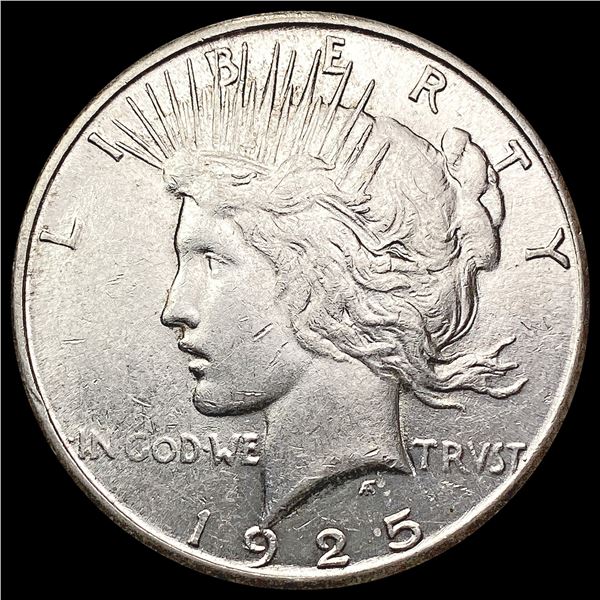 1925-S Silver Peace Dollar CLOSELY UNCIRCULATED