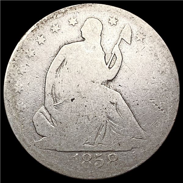 1858-O Seated Liberty Half Dollar NICELY CIRCULATED