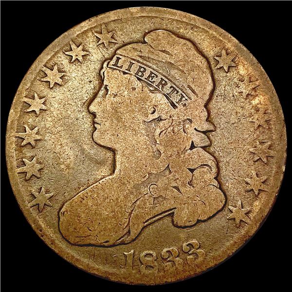 1833 Capped Bust Half Dollar NICELY CIRCULATED