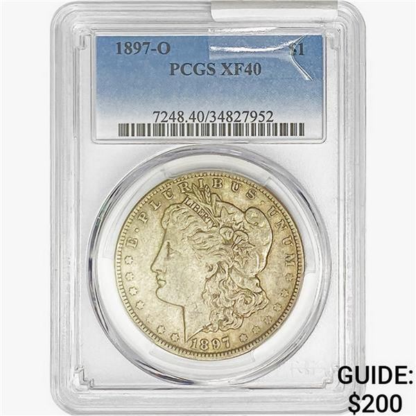 1897-O Morgan Silver Dollar PCGS XF40