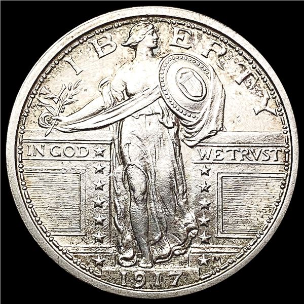 1917 T1 FH Standing Liberty Quarter UNCIRCULATED