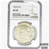 1923-D Silver Peace Dollar NGC AU58