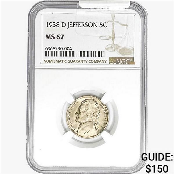 1938-D Jefferson Nickel NGC MS67