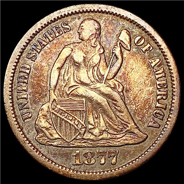 1877-CC Seated Liberty Dime CLOSELY UNCIRCULATED
