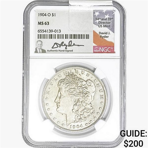 1904-O Morgan Silver Dollar NGC MS63