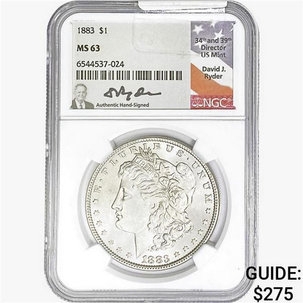 1883 Morgan Silver Dollar NGC MS63