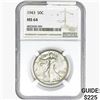 Image 1 : 1943 Walking Liberty Half Dollar NGC MS64