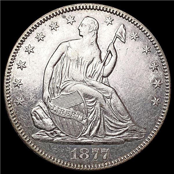1877 Seated Liberty Half Dollar CLOSELY UNCIRCULATED