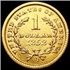 Image 2 : 1852-O Rare Gold Dollar CLOSELY UNCIRCULATED