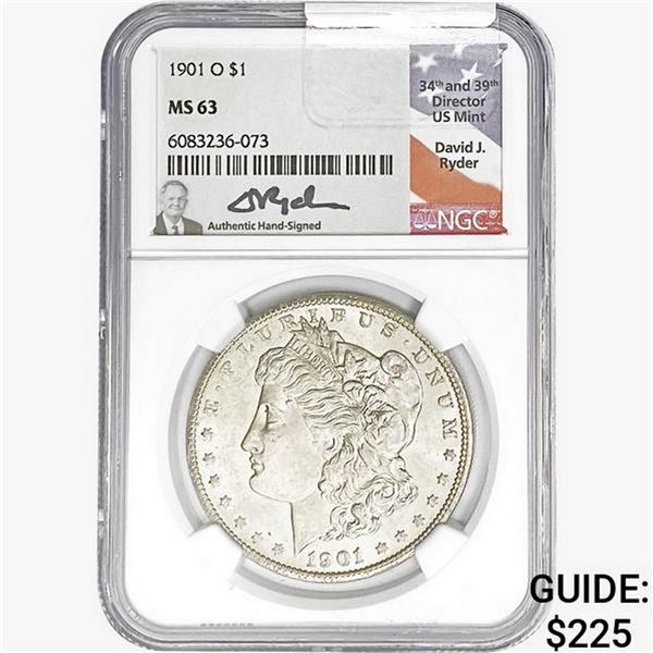 1901-O Morgan Silver Dollar NGC MS63