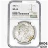 Image 1 : 1883 Morgan Silver Dollar NGC MS63