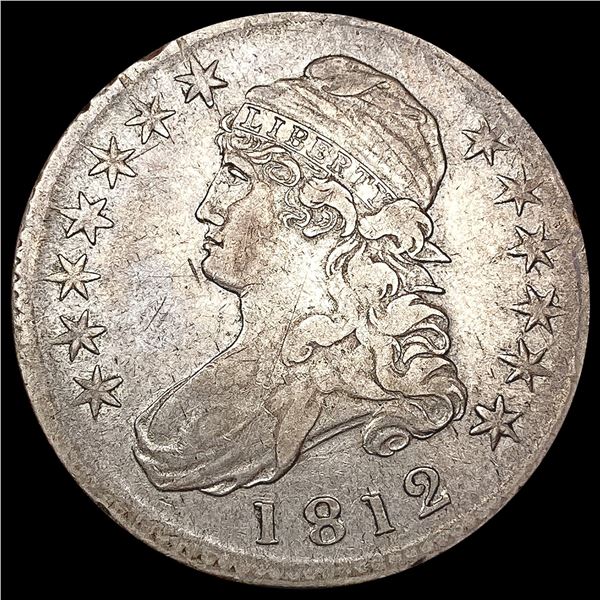 1812 Capped Bust Half Dollar LIGHTLY CIRCULATED