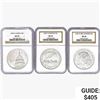 Image 1 : 1987-1995 [3] US Varied Silver Coinage NGC MS70