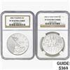 Image 1 : 2002&2005 [2] US Varied Silver Coinage NGC PF70 UC
