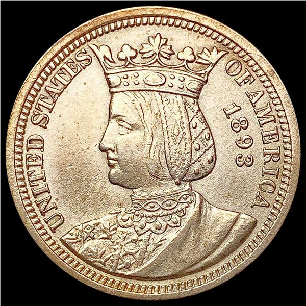 1893 Isabella Silver Quarter UNCIRCULATED