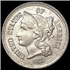 Image 1 : 1872 Nickel Three Cent CLOSELY UNCIRCULATED