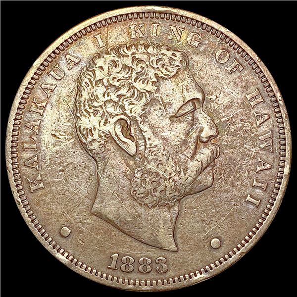 1883 Kingdom of Hawaii Dollar LIGHTLY CIRCULATED