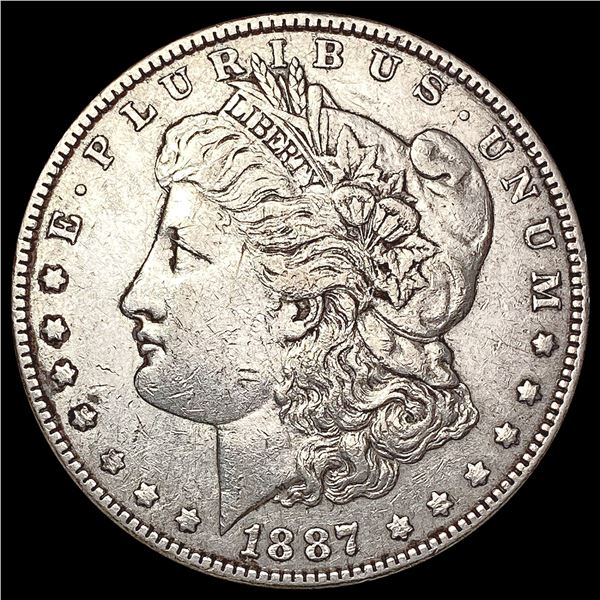 1887/6 Morgan Silver Dollar CLOSELY UNCIRCULATED